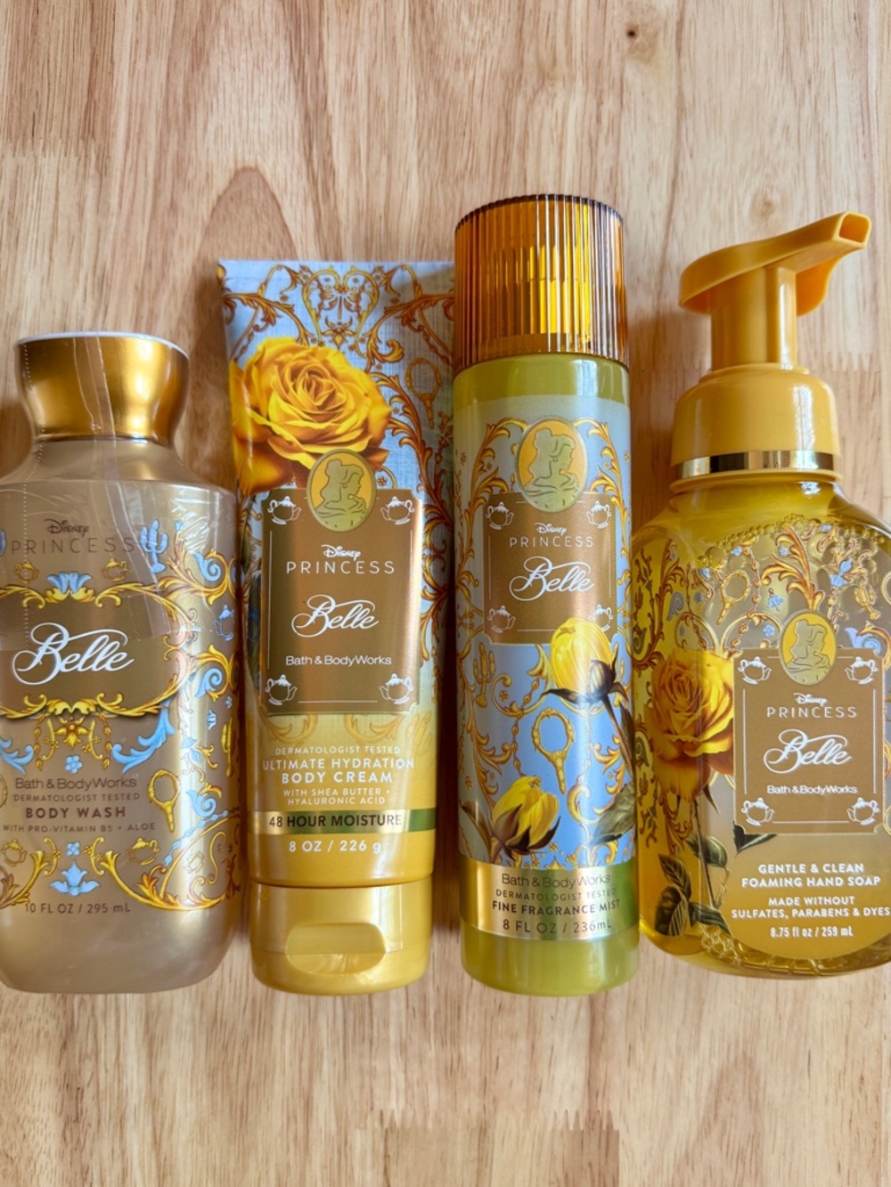 Bath & Body Works Belle Floral Body Care Set in Yellow & Gold